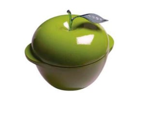 Кастрюля в форме яблока эмалированный чугун Lodge E3AP50