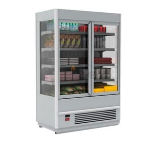 Холодильная горка ВХСп-1,0 стекл.фронт Carboma Cube, фото №1, интернет-магазин пищевого оборудования Систем4
