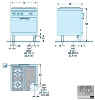 Плита Angelo Po 1G1FAPG, фото №8, интернет-магазин пищевого оборудования Систем4