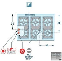 Плита Angelo Po 2G1FA0E, фото №9, інтернет-магазин харчового обладнання Систем4