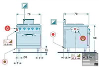 Плита Angelo Po 1G1PE2EV, фото №4, интернет-магазин пищевого оборудования Систем4
