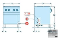 Плита Angelo Po 1G1PE2, фото №4, интернет-магазин пищевого оборудования Систем4