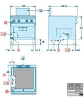 Плита Angelo Po 191TPE, фото №2, интернет-магазин пищевого оборудования Систем4