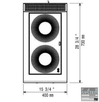 Индукционная плита Electrolux E7INED2000, фото №3, интернет-магазин пищевого оборудования Систем4