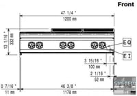 Електрична плита Electrolux E7ECEL6R00, фото №2, інтернет-магазин харчового обладнання Систем4