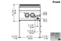 Электрическая плита Electrolux E7HOED2000, фото №2, интернет-магазин пищевого оборудования Систем4