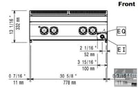 Електрична плита Electrolux E7HOEH4000, фото №2, інтернет-магазин харчового обладнання Систем4