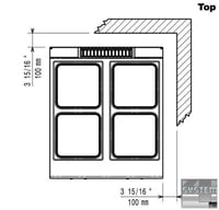Електрична плита Electrolux E9ECEH4Q00, фото №3, інтернет-магазин харчового обладнання Систем4