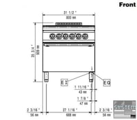 Електрична плита Electrolux E9ECEH4QE0, фото №2, інтернет-магазин харчового обладнання Систем4