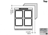 Електрична плита Electrolux E9ECEH4QE0, фото №3, інтернет-магазин харчового обладнання Систем4