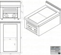 Плита електрична Orest ПЕ-2 (0,18) 700 ECO, фото №2, інтернет-магазин харчового обладнання Систем4