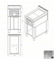 Плита электрическая Orest ПЭ-2-НЗ (0,18) 700 ECO, фото №2, интернет-магазин пищевого оборудования Систем4