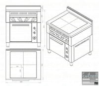 Плита электрическая Orest ПЭ-4-Ш (0,36) 700 ECO, фото №2, интернет-магазин пищевого оборудования Систем4