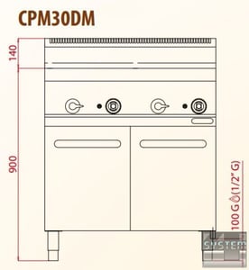 Макароноварка FIMAR CPM/30DM, фото №2, інтернет-магазин харчового обладнання Систем4