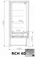 Холодильная горка Mawi RCH 4D 1,3/0,9, фото №2, интернет-магазин пищевого оборудования Систем4