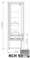 Холодильна гірка Mawi RCH 5D 0,9/0,7, фото №2, інтернет-магазин харчового обладнання Систем4