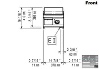 Поверхня для смаження Electrolux E9FTEDHS00, фото №2, інтернет-магазин харчового обладнання Систем4