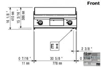 Поверхня для смаження Electrolux E9FTEHCS00, фото №2, інтернет-магазин харчового обладнання Систем4