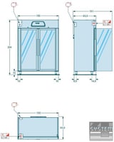 Холодильный шкаф Angelo Po MD150PV, фото №6, интернет-магазин пищевого оборудования Систем4