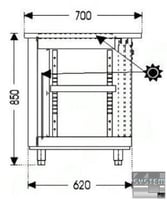 Тепловой стол Mawi SG BK 1,4, фото №2, интернет-магазин пищевого оборудования Систем4