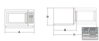 Микроволновая печь Panasonic NE 1037 SELF, фото №2, интернет-магазин пищевого оборудования Систем4