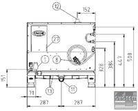 Пароконвектомат Unox XVC 055E, фото №9, інтернет-магазин харчового обладнання Систем4