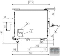 Пароконвектомат Unox XVC 305EР, фото №8, інтернет-магазин харчового обладнання Систем4