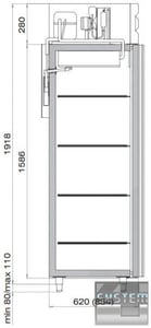 Холодильна шафа Polair CV105-G, фото №3, інтернет-магазин харчового обладнання Систем4