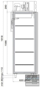 Холодильна шафа Polair CМ105-G ШХ-0,5 (нерж.), фото №3, інтернет-магазин харчового обладнання Систем4