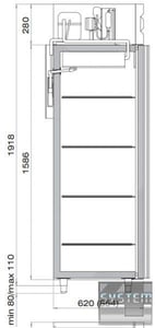 Холодильный шкаф Polair CМ110-G ШХ-1,0 (нерж.), фото №3, интернет-магазин пищевого оборудования Систем4