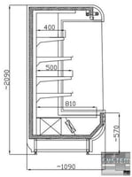 Холодильна гірка Mawi RCHBA 2,0/1,1, фото №2, інтернет-магазин харчового обладнання Систем4