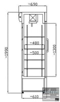 Холодильна шафа Mawi SCH 402/Inox, фото №3, інтернет-магазин харчового обладнання Систем4