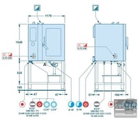 Пароконвектомат Angelo Po FX122G3C, фото №9, интернет-магазин пищевого оборудования Систем4