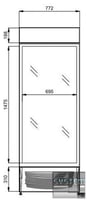 Холодильный шкаф Mawi USS 690 DTKL GD, фото №2, интернет-магазин пищевого оборудования Систем4