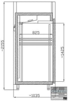 Холодильна шафа Mawi SCHP 800/N Inox, фото №2, інтернет-магазин харчового обладнання Систем4