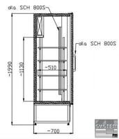 Холодильна шафа Mawi SCH 800 Inox, фото №2, інтернет-магазин харчового обладнання Систем4