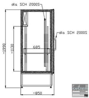 Холодильна шафа Mawi SCH 2000S, фото №2, інтернет-магазин харчового обладнання Систем4