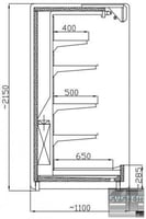 Холодильна гірка Mawi RCHM 1,25/1,1, фото №2, інтернет-магазин харчового обладнання Систем4