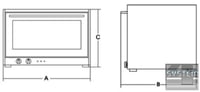 Печь конвекционная Sirman ALISEO 4 Mn, фото №4, интернет-магазин пищевого оборудования Систем4