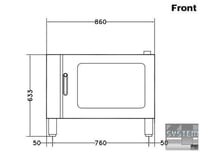 Пекти конвекційна Electrolux FCE061, фото №2, інтернет-магазин харчового обладнання Систем4