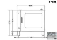 Пекти конвекційна Electrolux FCE101, фото №2, інтернет-магазин харчового обладнання Систем4