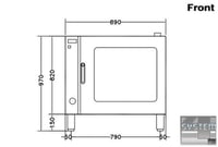 Печь конвекционная Electrolux FCE102, фото №2, интернет-магазин пищевого оборудования Систем4