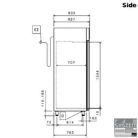 Шафа холодильна Electrolux RE471FN, фото №4, інтернет-магазин харчового обладнання Систем4