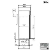 Шафа холодильна Electrolux REX142GR, фото №4, інтернет-магазин харчового обладнання Систем4