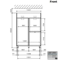 Шкаф комбинированный Electrolux REX143FDF, фото №2, интернет-магазин пищевого оборудования Систем4