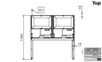 Шкаф комбинированный Electrolux REX143FDF, фото №3, интернет-магазин пищевого оборудования Систем4