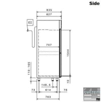 Шафа комбінована Electrolux REX143FDF, фото №4, інтернет-магазин харчового обладнання Систем4