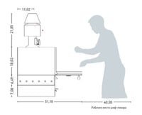 Печь угольная Josper HJX45M, фото №5, интернет-магазин пищевого оборудования Систем4