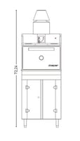 Пекти вугільна Josper HJX25LBC, фото №2, інтернет-магазин харчового обладнання Систем4