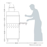 Печь угольная Josper HJX25LBC, фото №3, интернет-магазин пищевого оборудования Систем4